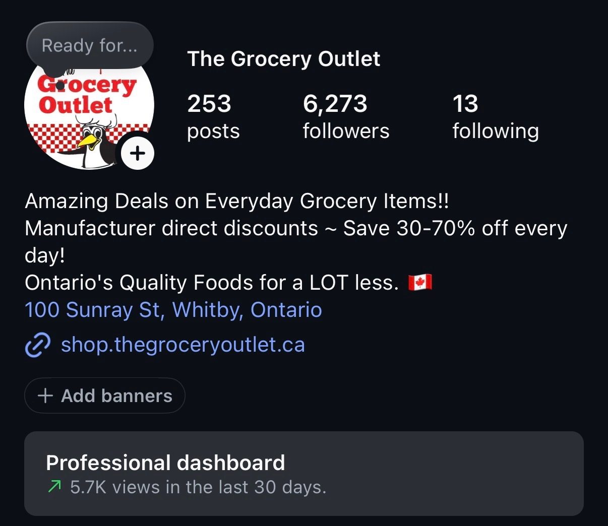 The Grocery Outlet on Instagram