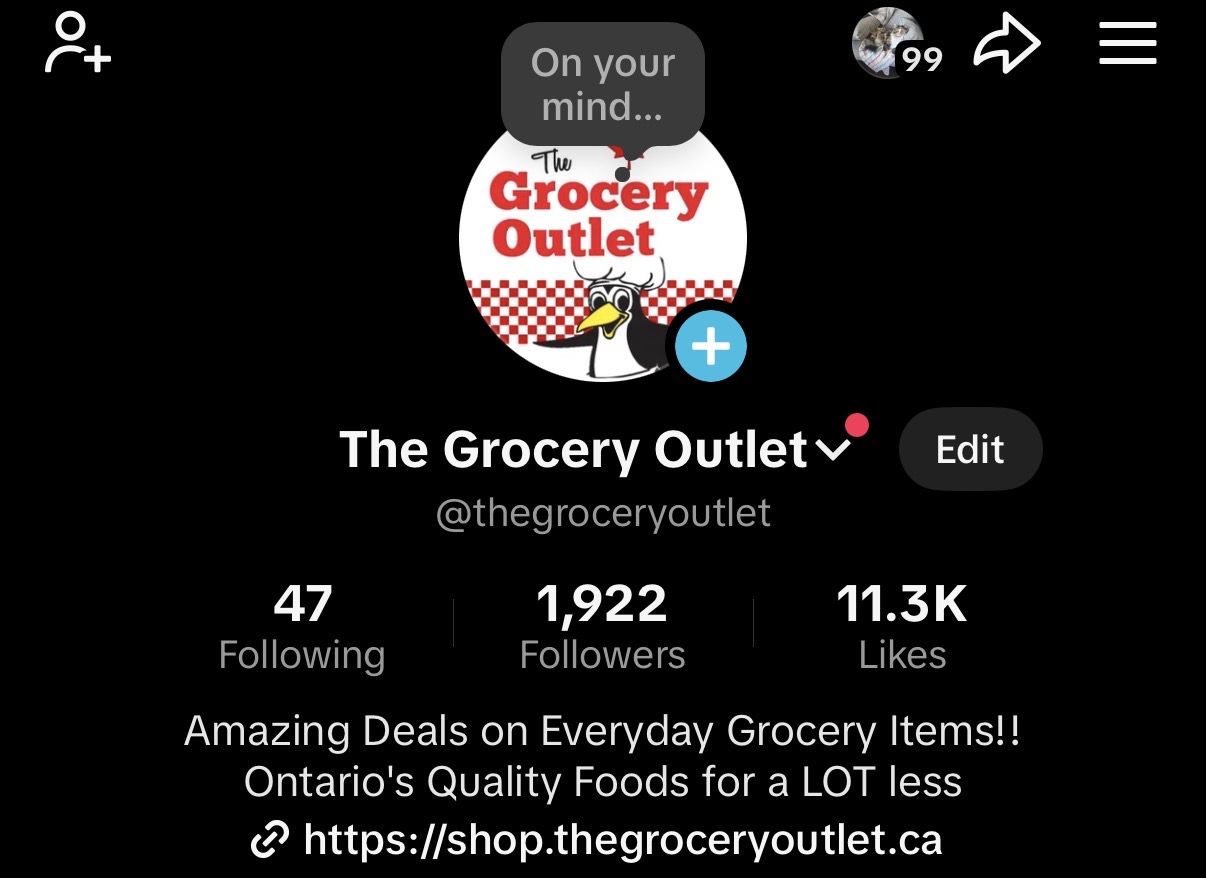 The Grocery Outlet on TikTok